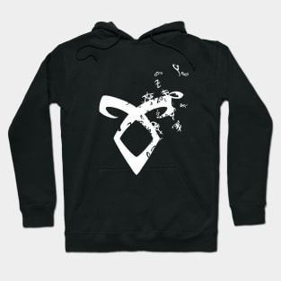 Shadowhunters rune - white runes Hoodie